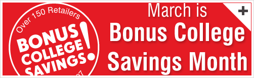 Upromise Bonus College Savings Month